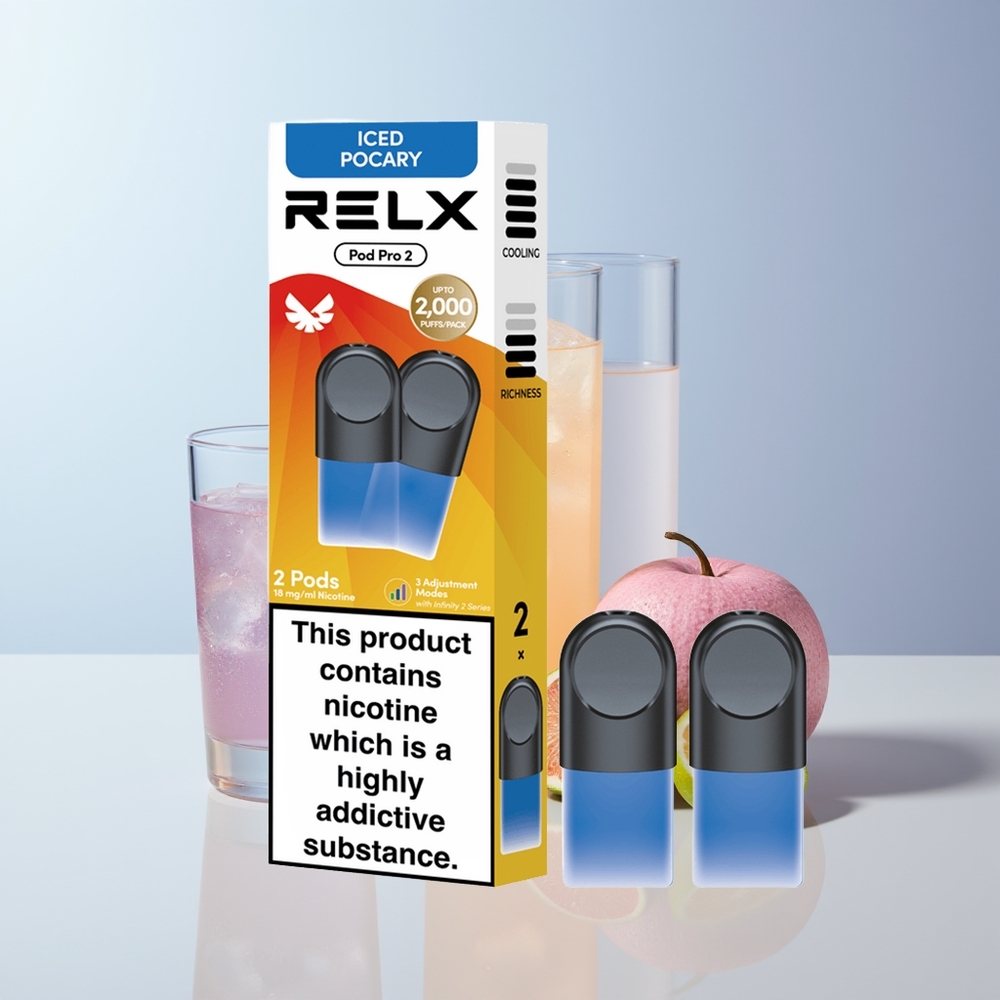 Relx Pod Pro 2 Vape Device Puffs Drank-Gekoeld Pocary 1.9ml Boost Modus