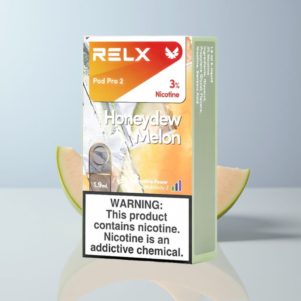 Relx Pod Pro 2 Vape Device Puffs Honingdauw Meloen Pod 1.9ml 3 Modus