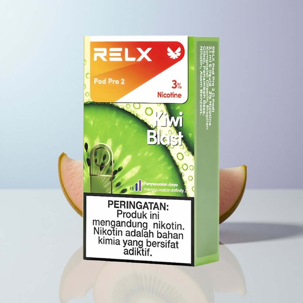 Relx Pod Pro 2 Vape Device Puffs Kiwi Knall - 1.9ml & 3 Spanningsstanden