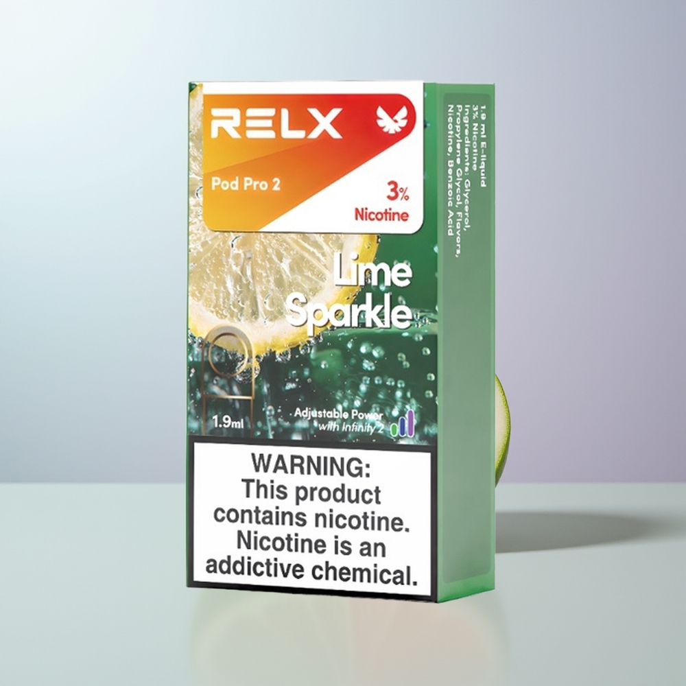 Relx Pod Pro 2 Vape Device Puffs Limoen Vonk 1.9ml 2-pack 3-spanning