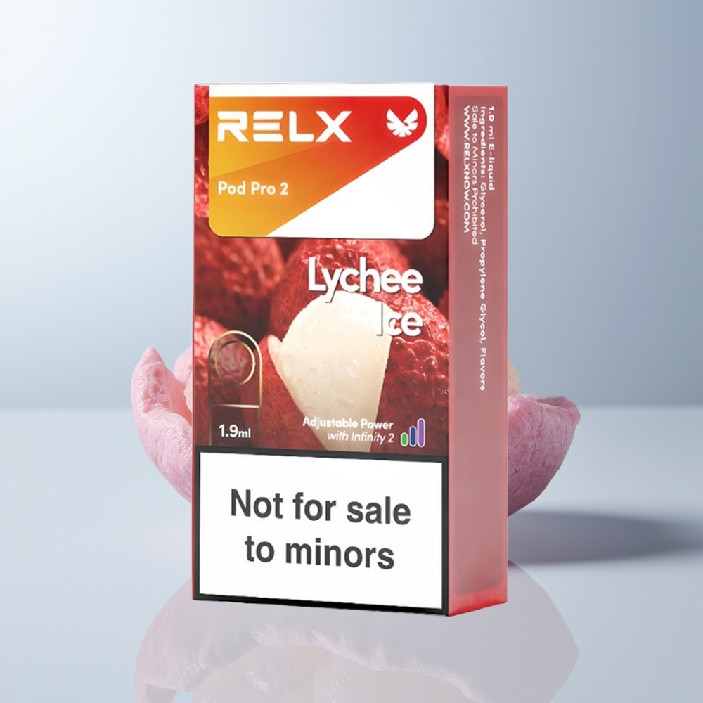 Relx Pod Pro 2 Vape Device Puffs Lychee IJs met 1.9ml en 3 Voltage Modes