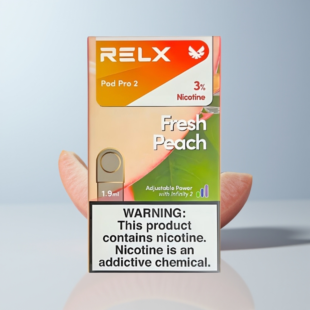 Relx Pod Pro 2 Vape Device Puffs Verse Perzik 1.9ml Eco-Smooth-Boost