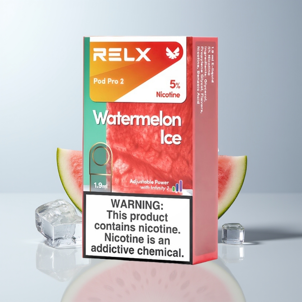 Relx Pod Pro 2 Vape Device Puffs Watermeloen IJs 1.9ml 3-modus