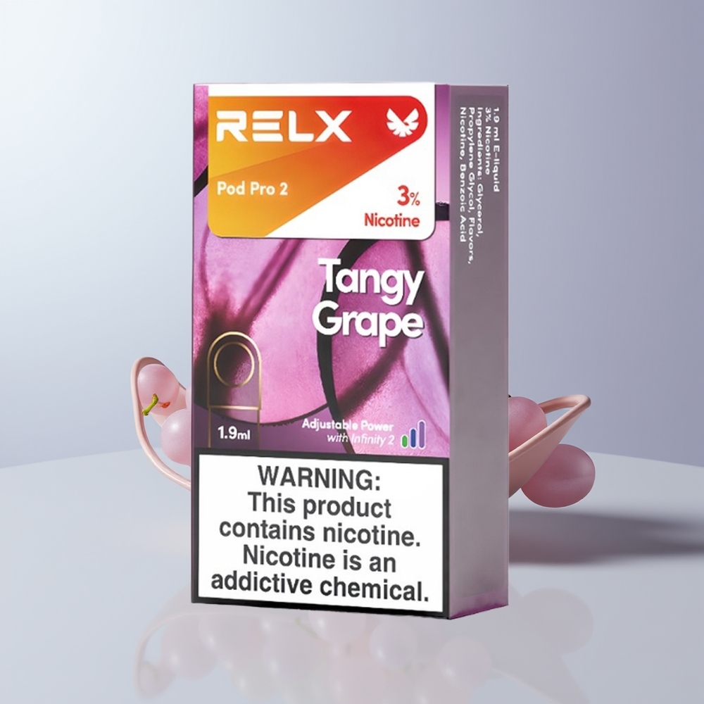 Relx Pod Pro 2 Vape Device Puffs Zure Druif 1.9ml 3-Modus