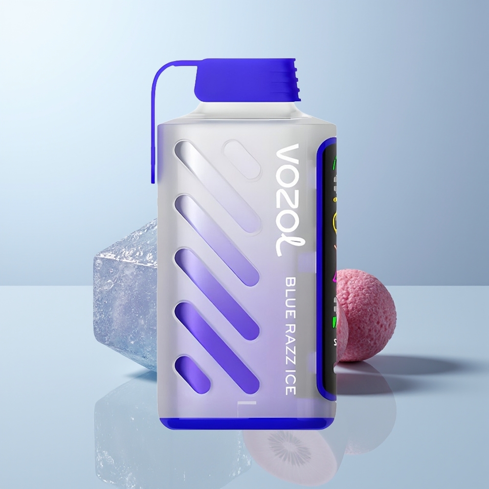 VOZOL Gear Power 20000 Puffs Blauwe Framboos IJs met Dual Mesh Coil en Full Screen Display