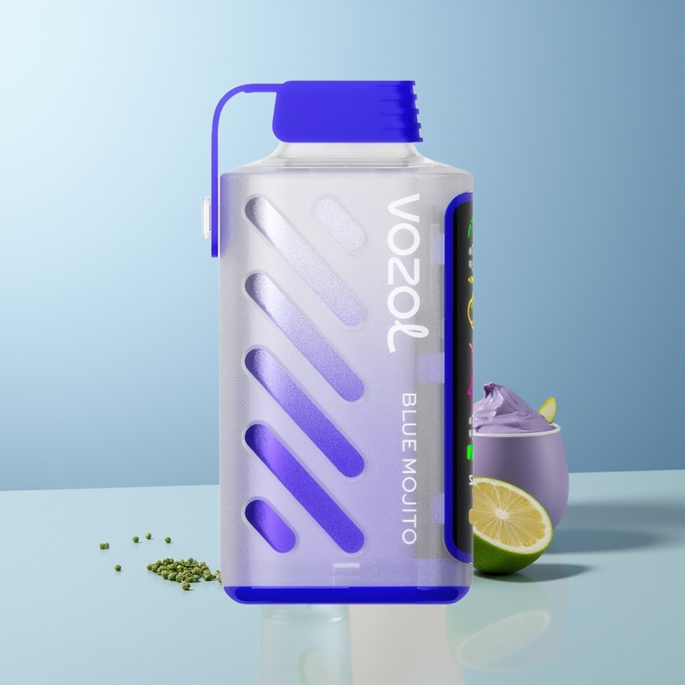 VOZOL Gear Power 20000 Puffs Blauwe Mojito Dual Mesh Vol Scherm