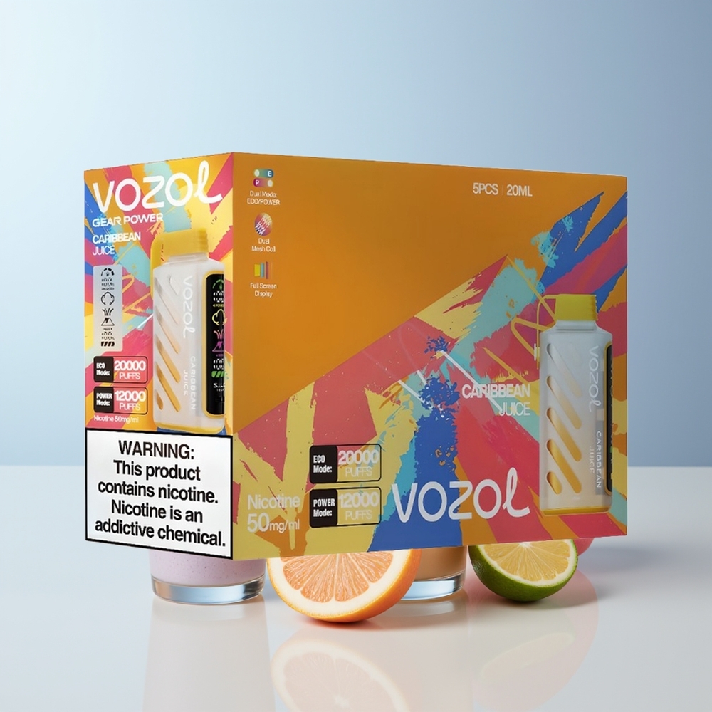 VOZOL Gear Power 20000 Puffs Caribbean Sap Dual Mesh Volle Scherm