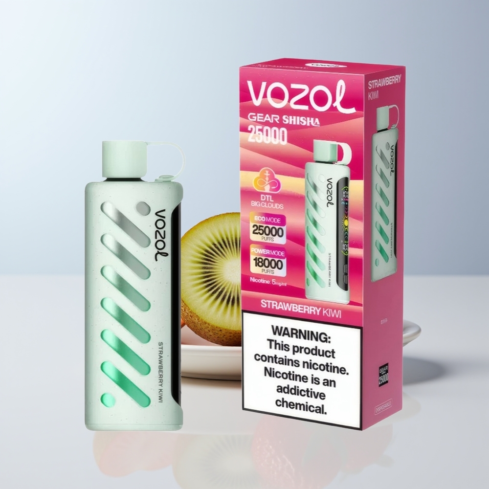 VOZOL Gear Shisha 25000 Puffs Aardbei Kiwi Dual Mesh 1000mAh