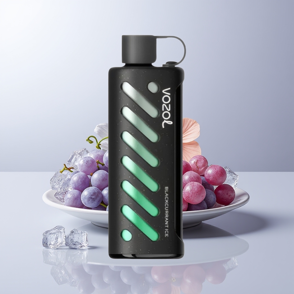 VOZOL Gear Shisha 25000 Puffs Zwarte Bes IJs met Dual Mesh en 5mg/ml Nicotine