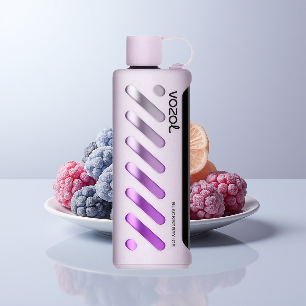 VOZOL Gear Shisha 25000 Puffs Zwarte Bes IJs met Dubbele Mesh en S.i.L.C Technologie