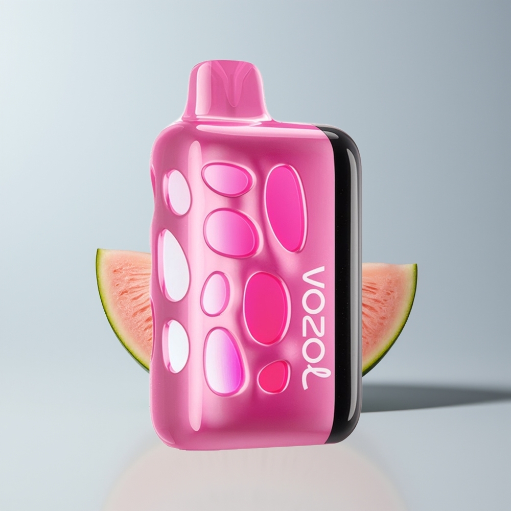 VOZOL RAVE 40000 Puffs AardbeiMeloen Perzik Met Beat-Synced Feestmodus en Eclipse Damp Animatie