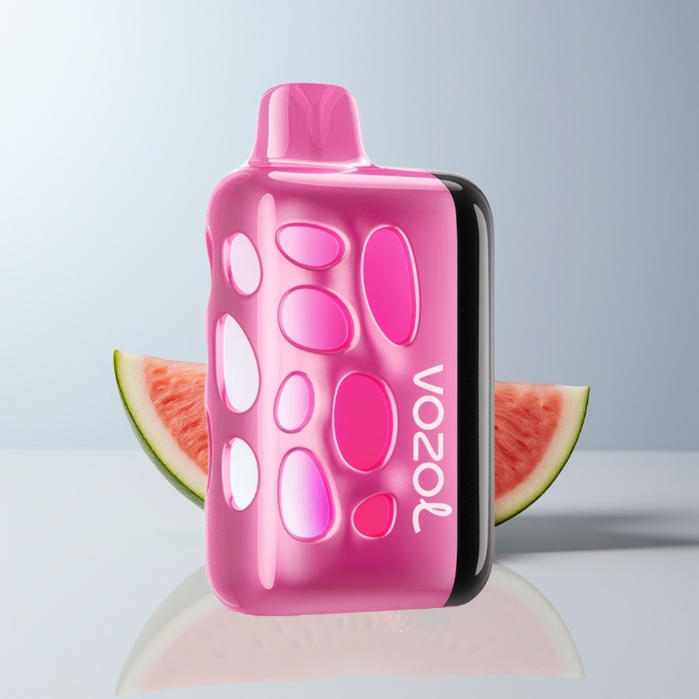 VOZOL RAVE 40000 Puffs Aardbei Watermeloen Gloed Vibratie