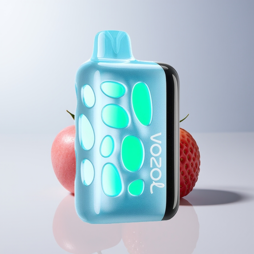 VOZOL RAVE 40000 Puffs Kers Aardbei Oplaadbare Vape Feestmodus