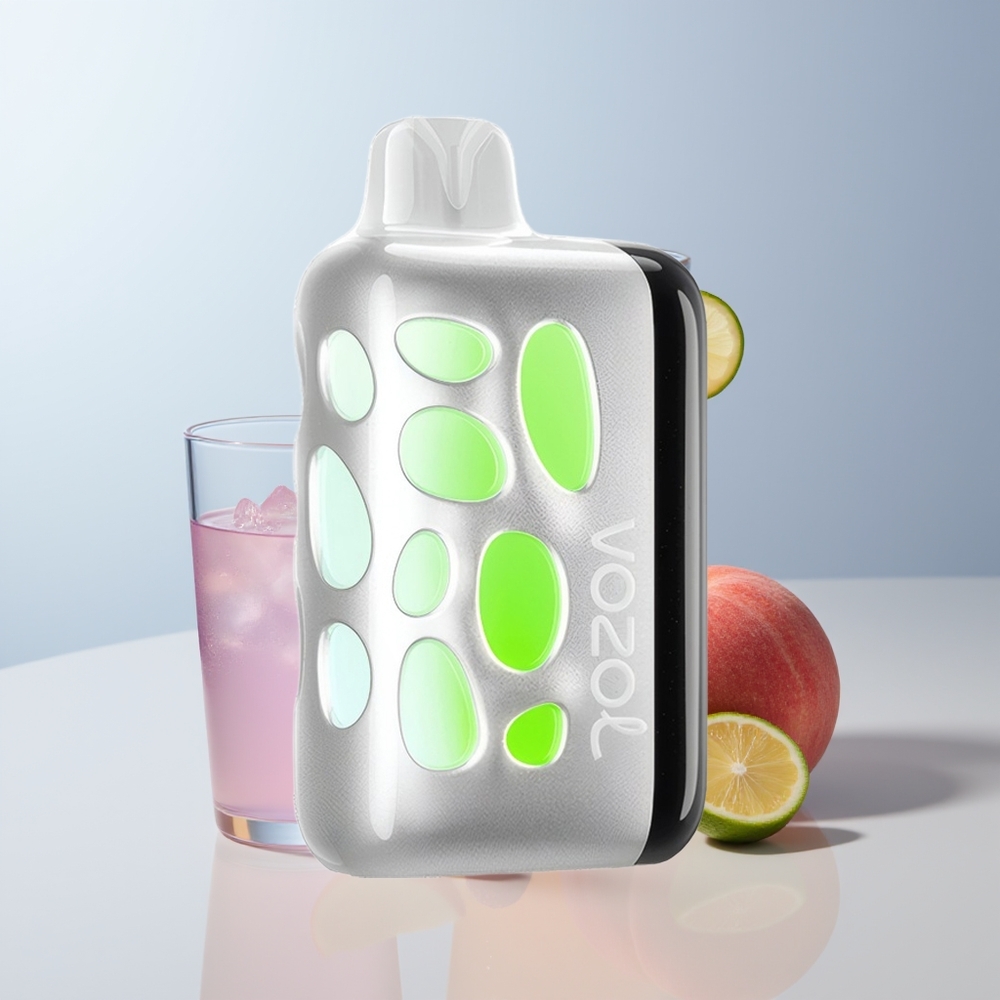 VOZOL RAVE 40000 Puffs Perzik Framboos Limonade met Vibrant Glow en Eclipse Vaping