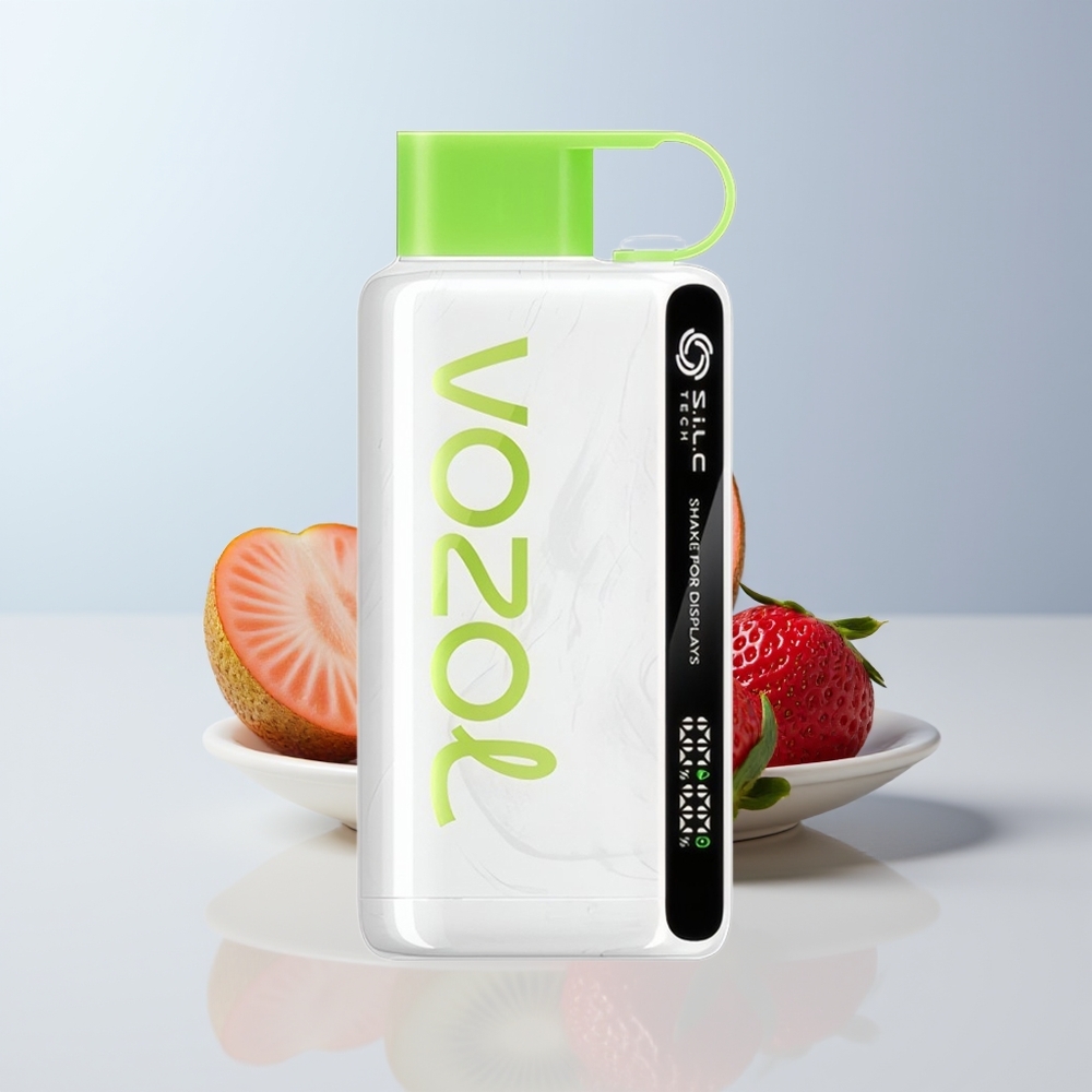 VOZOL STAR 9000/12000 Puffs Aardbei Kiwi Snelle Oplading en Gerecycled Plastic