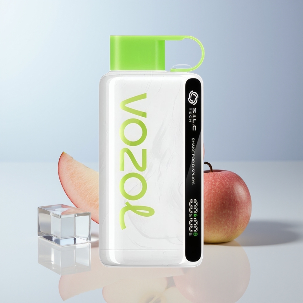 VOZOL STAR 9000/12000 Puffs Zure Appel IJs met Snellere Oplading en Gerecycled Plastic