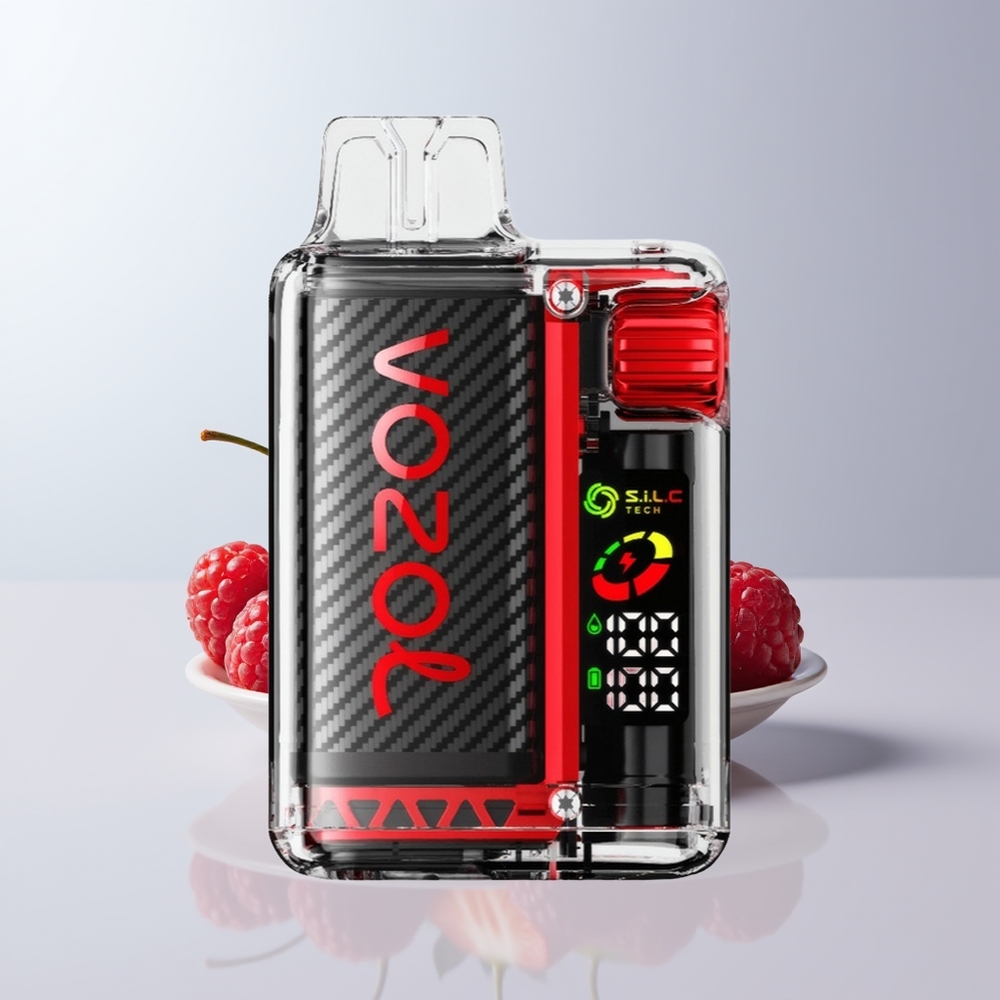 VOZOL Vista 20000 Puffs Aardbei Framboos Kers OLED Dual Mesh