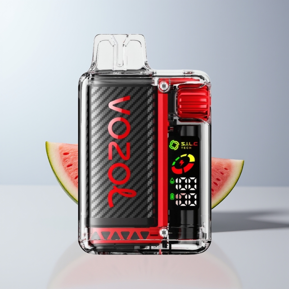 VOZOL Vista 20000 Puffs Framboos Watermeloen met OLED Scherm en 6-Watt Instelling