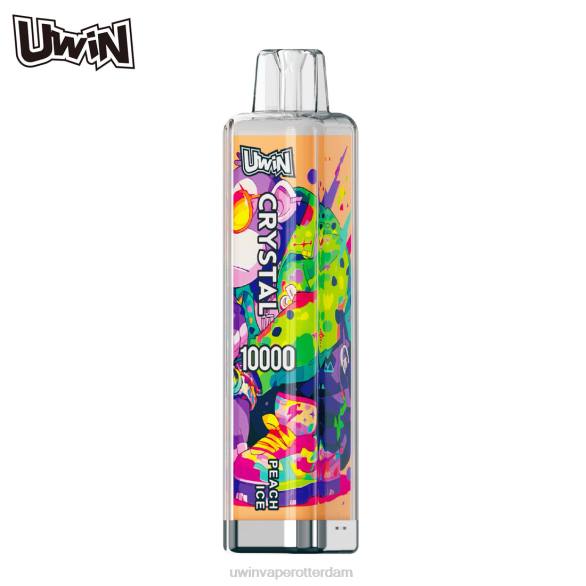 UWIN CRYSTAL 10000 wegwerpvape perzik ijs 8X6010 - Uwin Vape Winkel